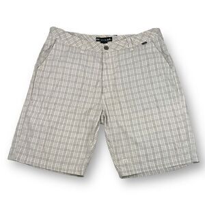 Travis Mathew Golf Plaid Shorts Size 36